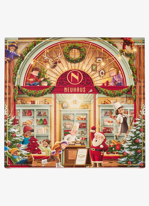 Neuhaus Klassieke Neuhaus Adventskalender gevuld met chocolade bonbons - 25 dagen - voorkant 2 undefined