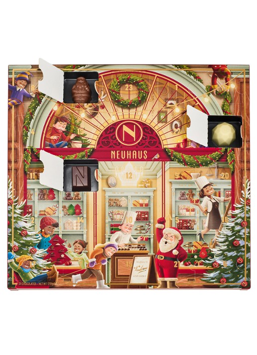 Neuhaus Klassieke Neuhaus Adventskalender gevuld met chocolade bonbons - 25 dagen - voorkant 3 undefined