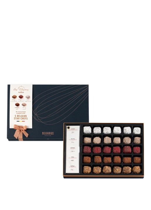 Neuhaus Les Trésors chocoladetruffels 30 stuks  - voorkant 2 donkerblauw