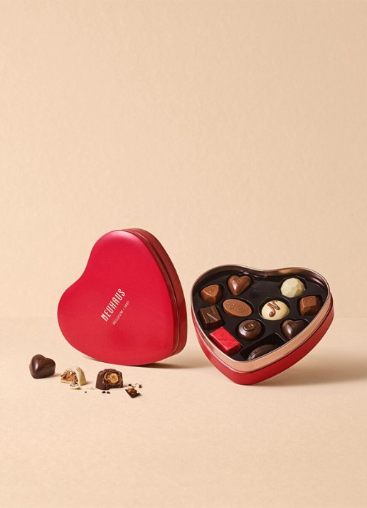 Neuhaus Valentijn bonbons in hartendoos 124 gram  - detail undefined