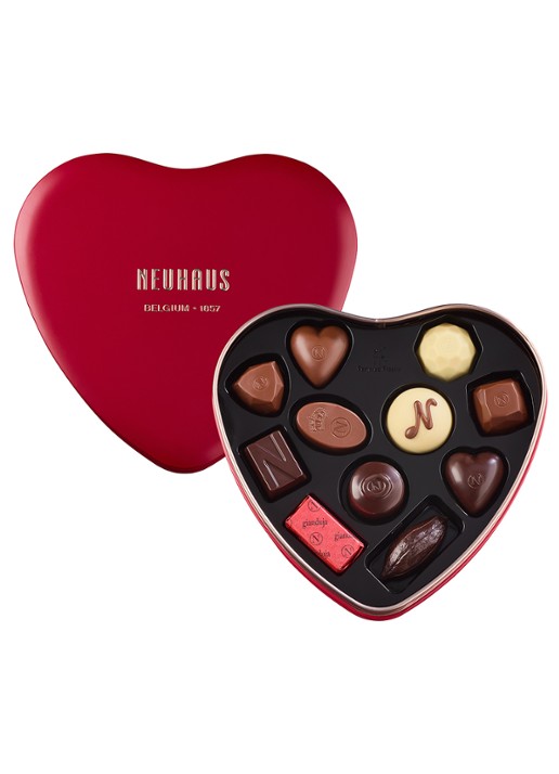 Neuhaus Valentijn bonbons in hartendoos 124 gram  - voorkant 3 undefined