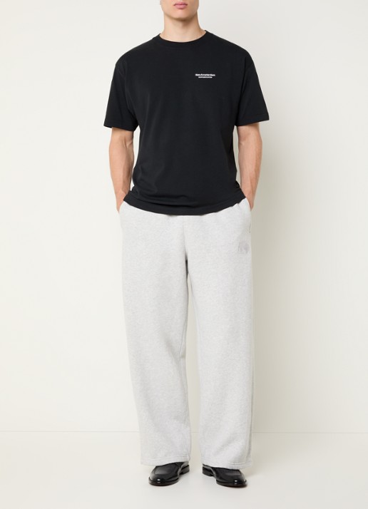 New Amsterdam Surf Association Chop loose fit joggingbroek met steekzakken - voorkant 5 grijsmele