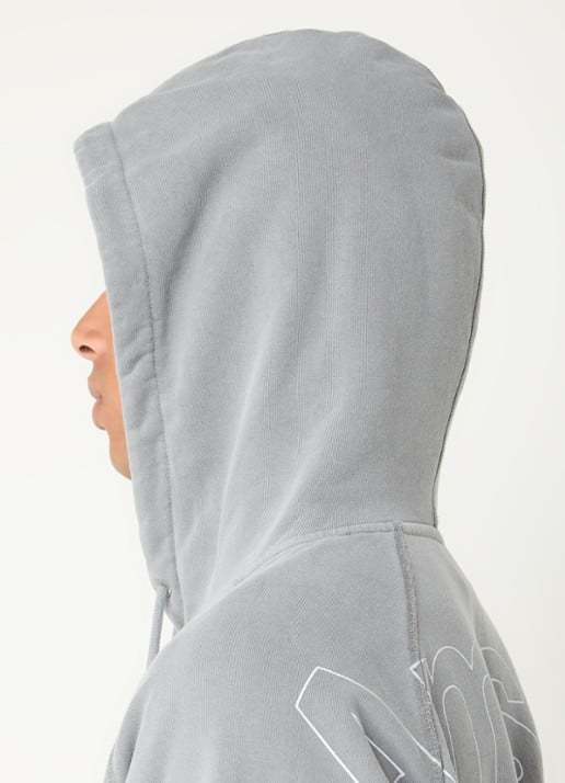 New Amsterdam Surf Association Hoodie met backprint  - detail 5 grijs