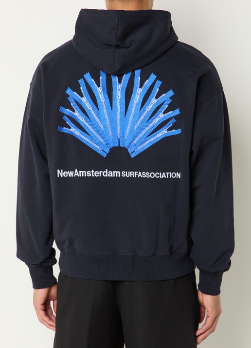 New Amsterdam Surf Association Hoodie met logo- en backprint