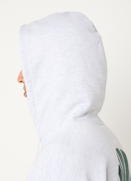 New Amsterdam Surf Association Hoodie met logoborduring - detail 2 grijsmele