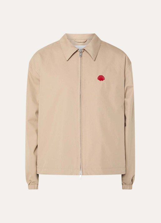 New Amsterdam Surf Association Jack met logo- en backprint - voorkant 3 beige