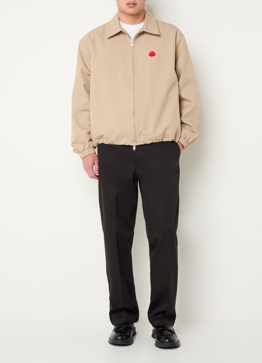 New Amsterdam Surf Association Jack met logo- en backprint - voorkant 4 beige