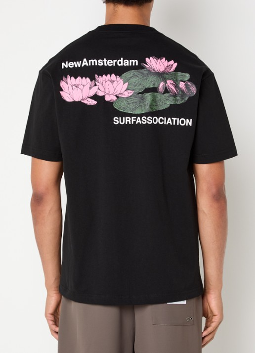 New Amsterdam Surf Association Lilies T-shirt met front- en backprint