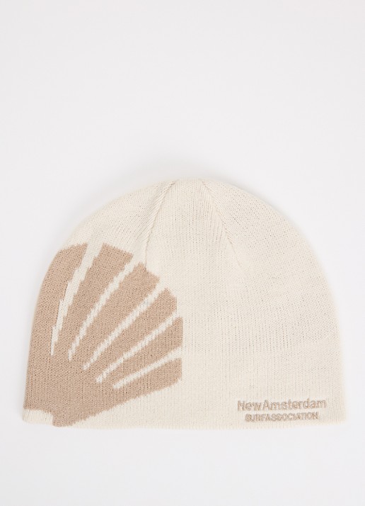 New Amsterdam Surf Association Oyster muts met logoborduring - voorkant creme