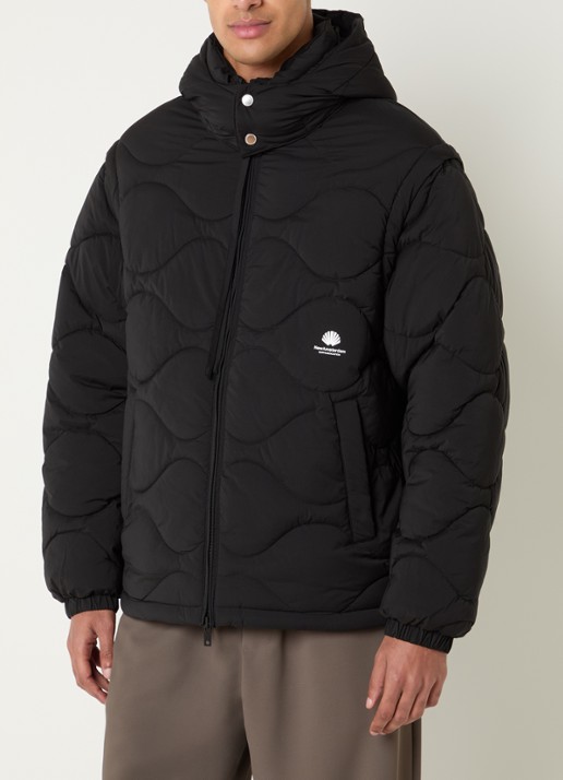 New Amsterdam Surf Association Puffer jack met quilt patroon en logoborduring