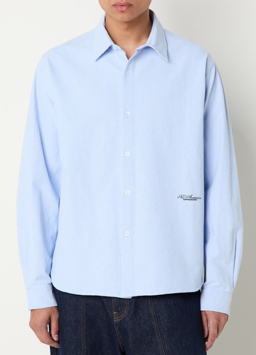 New Amsterdam Surf Association Regular fit overhemd met logoborduring