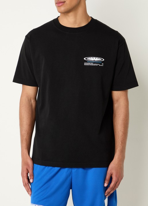 New Amsterdam Surf Association Shaper T-shirt met logo- en backprint - achterkant zwart