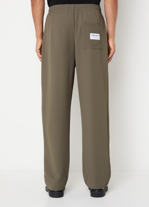 New Amsterdam Surf Association Straight fit chino met steekzakken - achterkant 3 lichtbruin