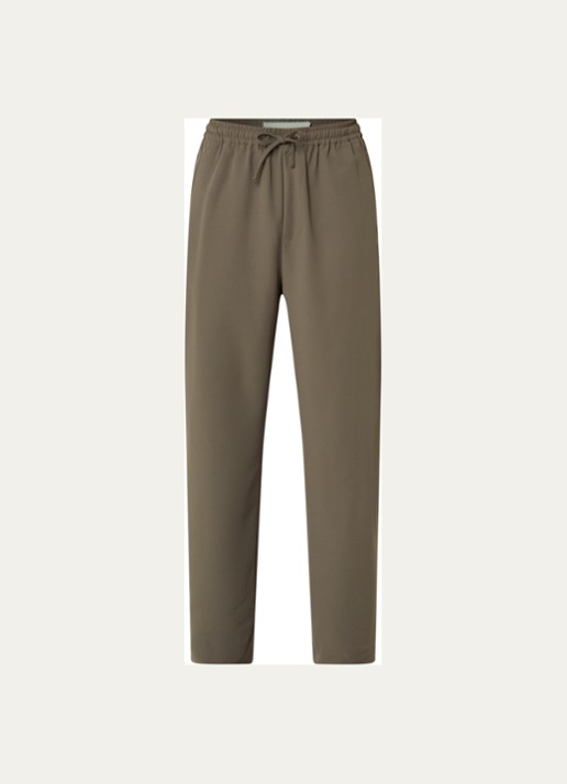 New Amsterdam Surf Association Straight fit chino met steekzakken - voorkant lichtbruin