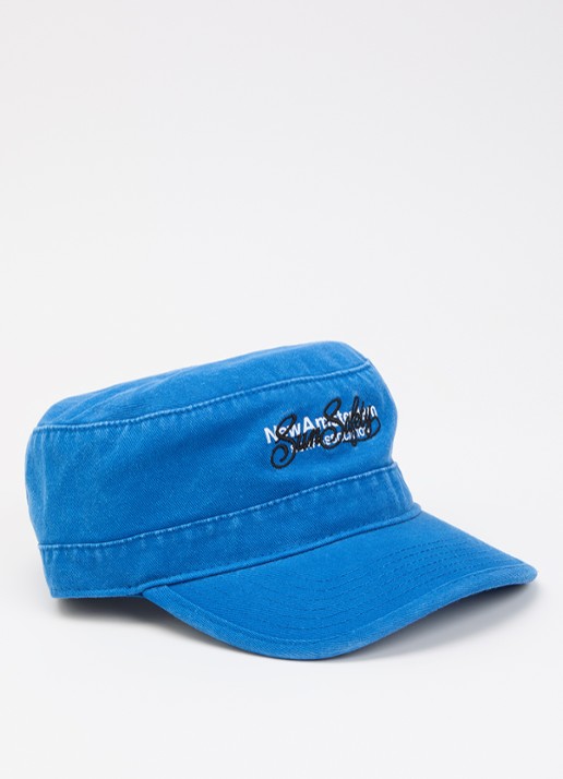 New Amsterdam Surf Association Sunsafety pet met logo en borduring - voorkant kobaltblauw