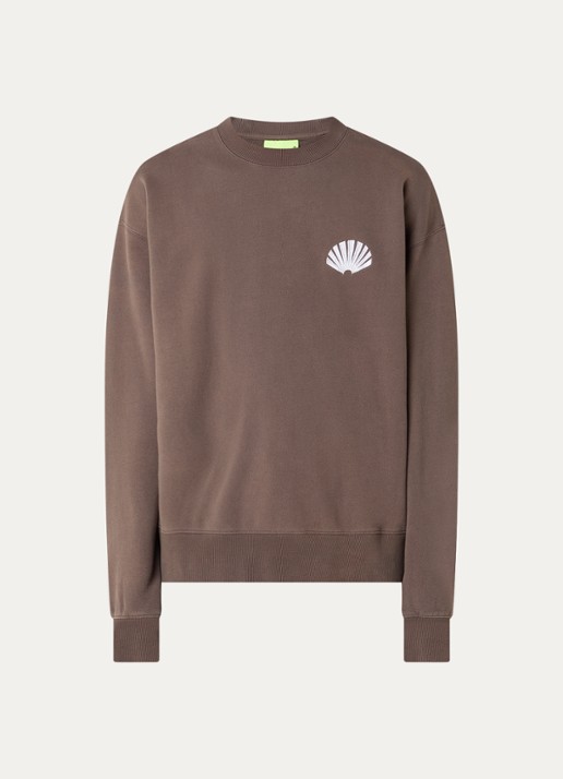 New Amsterdam Surf Association Sweater met logo- en backprint - voorkant wit