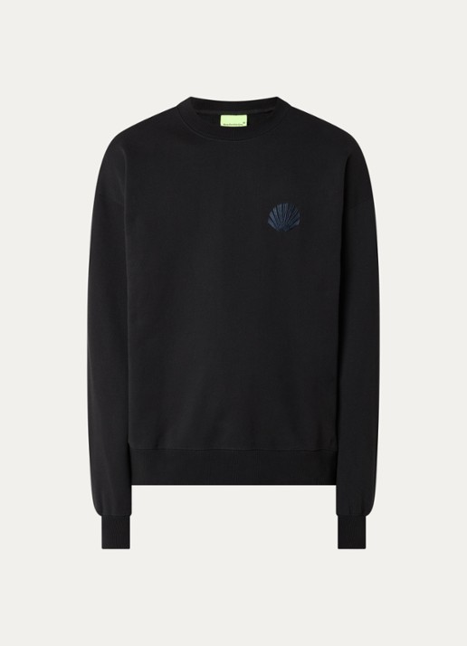New Amsterdam Surf Association Sweater met logo- en backprint - voorkant 3 zwart