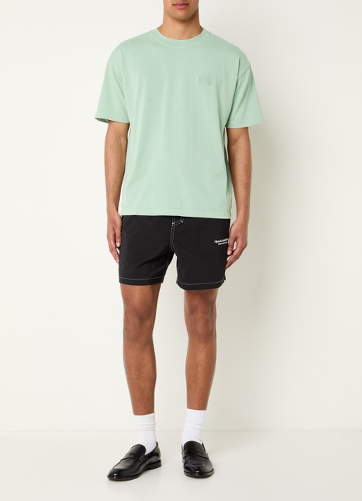 New Amsterdam Surf Association T-shirt met logoborduring - voorkant 2 groen