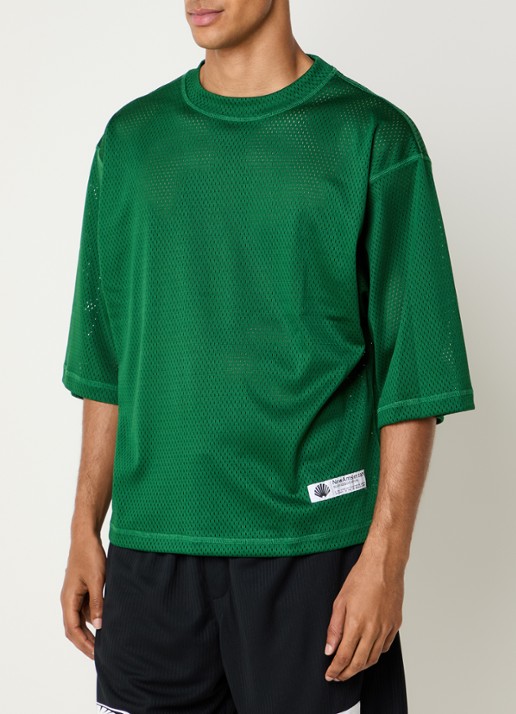 New Amsterdam Surf Association T-shirt van mesh - achterkant 2 groen