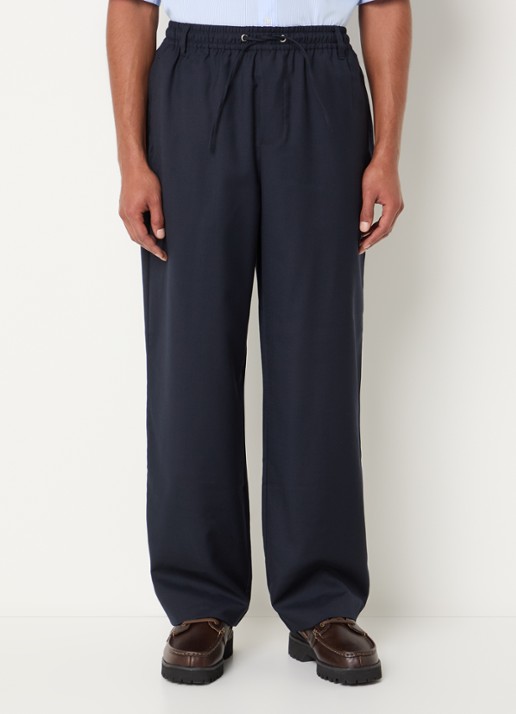 New Amsterdam Surf Association Work loose fit broek in wolblend
