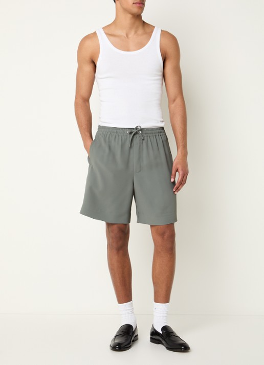New Amsterdam Surf Association Work loose fit korte broek met steekzakken - voorkant 2 groen
