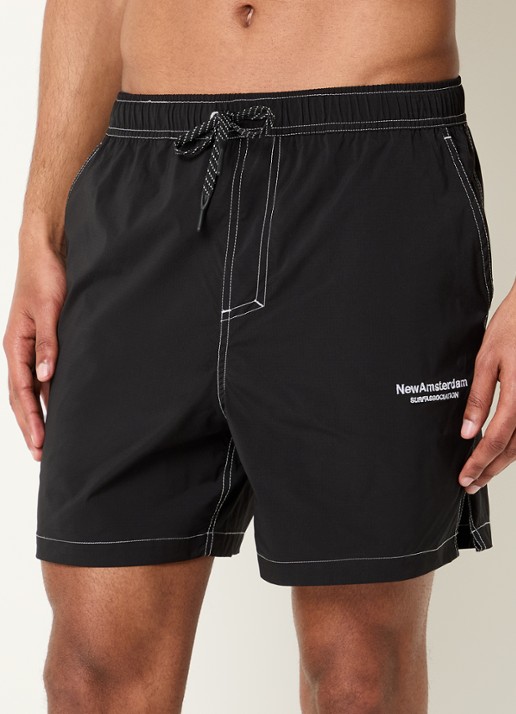 New Amsterdam Surf Association Zwemshorts met steekzakken - detail 4 zwart