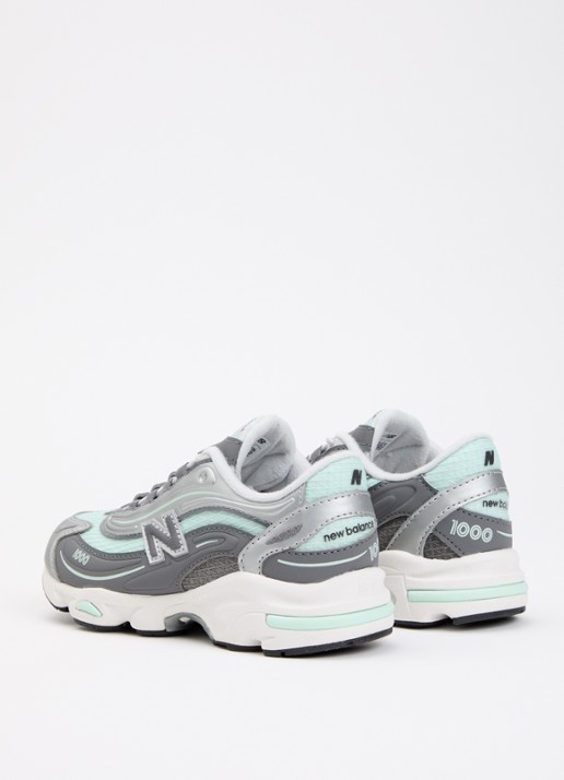 New Balance 1000 sneaker met mesh details - achterkant mint