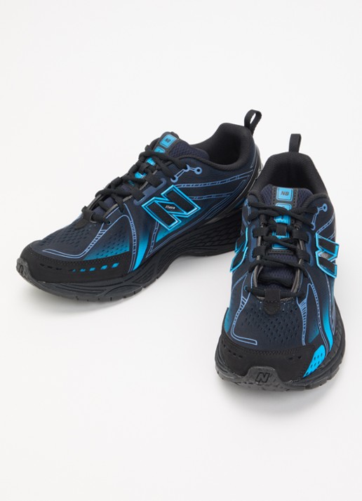 New Balance 1906 sneaker met mesh details - detail 3 zwart