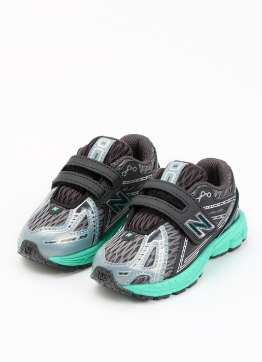 New Balance 1906 sneaker met mesh details - voorkant 3 antraciet