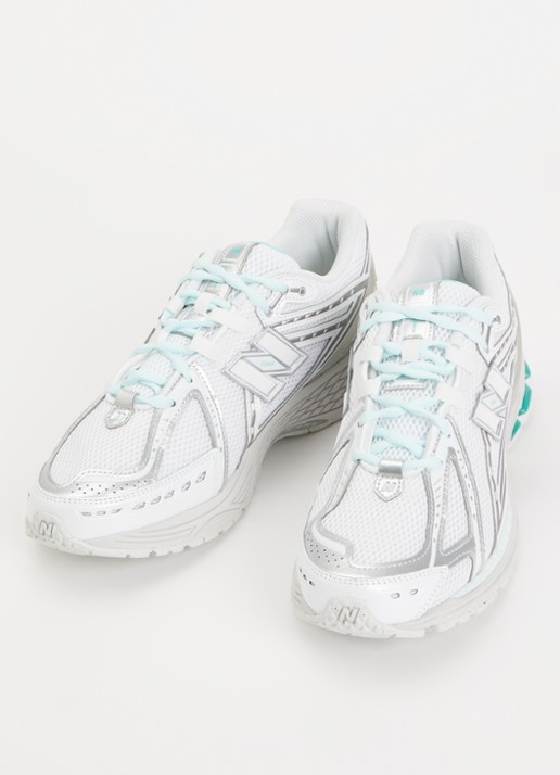 New Balance 1906 sneaker van mesh met metallic details - detail gebroken wit