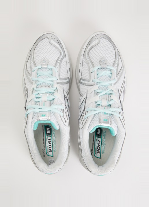 New Balance 1906 sneaker van mesh met metallic details - detail 2 gebroken wit