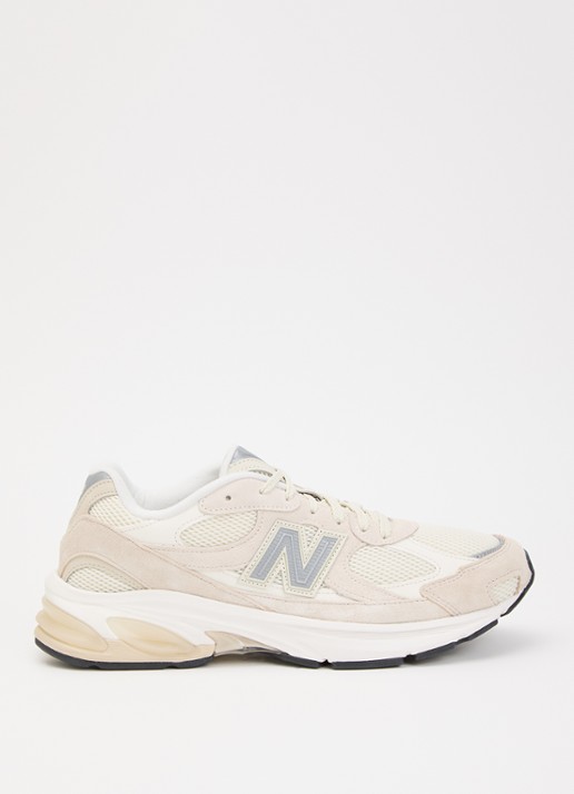 New Balance 2010 sneaker met suède details - voorkant beige