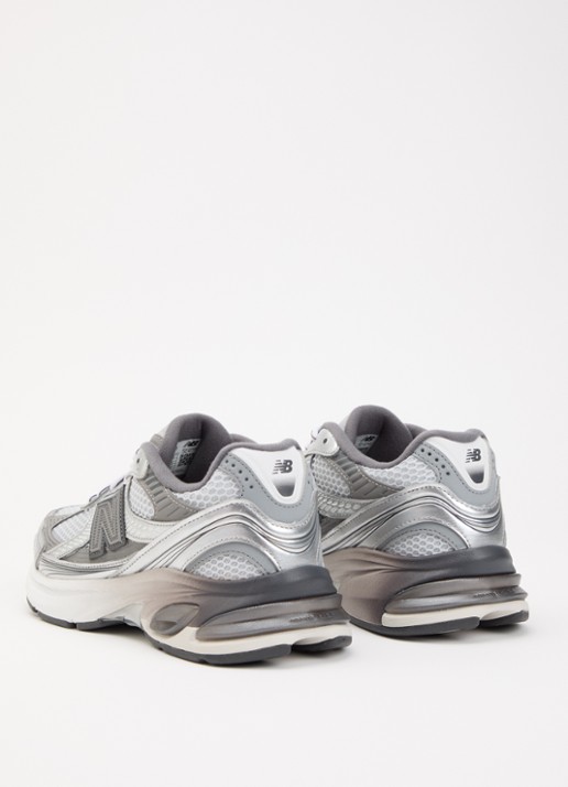 New Balance 2010 sneaker van mesh met details van nubuck - achterkant zilver