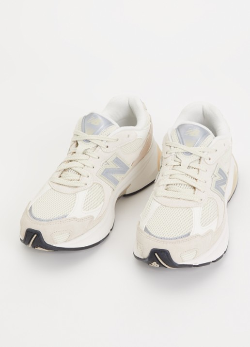 New Balance 2010 sneaker van mesh met suède details - detail 2 creme