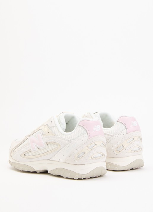 New Balance 204L sneaker van mesh met details van suède - achterkant 5 gebroken wit