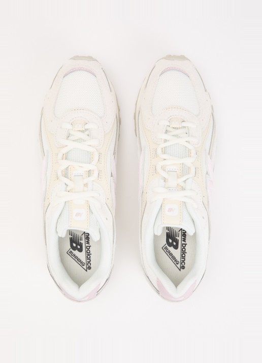 New Balance 204L sneaker van mesh met details van suède - detail 2 gebroken wit