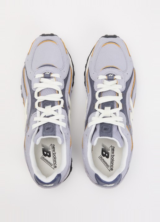 New Balance 204L sneaker van suède met leren details - detail 2 lavendel