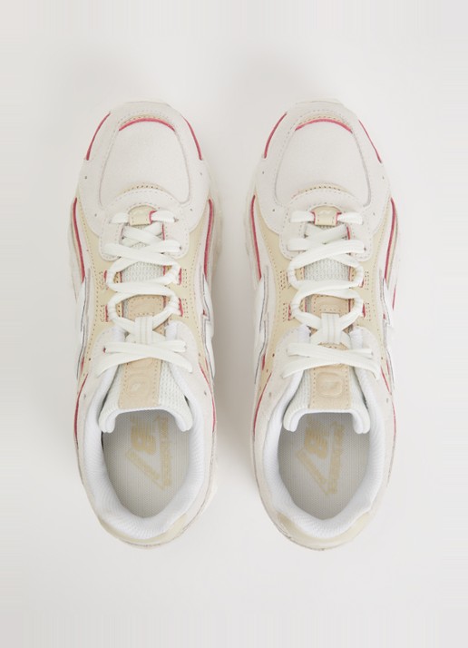 New Balance 204L sneaker van suède met leren details - detail 2 creme
