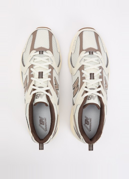 New Balance 530 sneaker met mesh details - detail 4 lichtbruin