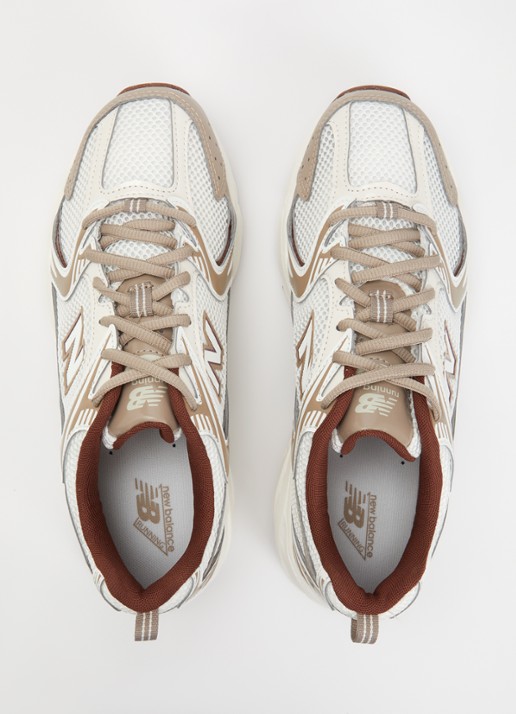 New Balance 530 sneaker met mesh details - detail 3 roodbruin