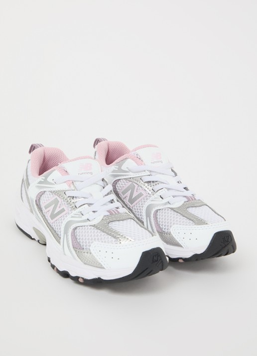 New Balance 530 sneaker met mesh details - voorkant 4 lichtroze