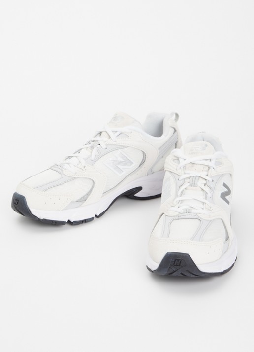 New Balance 530 sneaker met suède details - detail 2 lichtgrijs