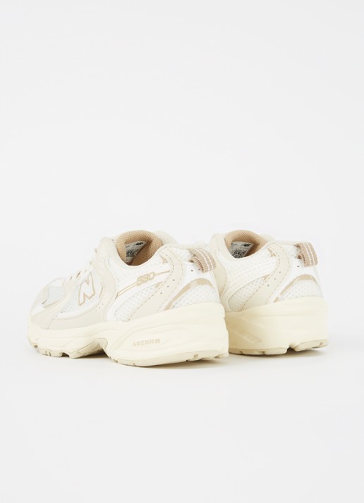 New Balance 530 sneaker van mesh met leren details - achterkant 4 beige