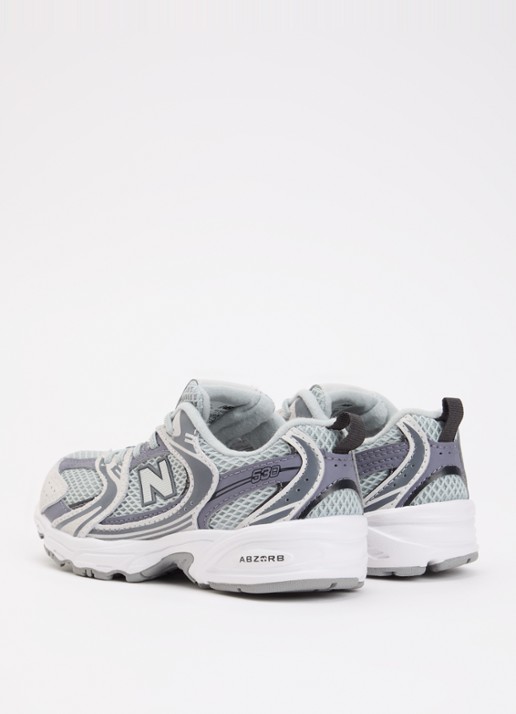New Balance 530 sneaker van mesh met logo - achterkant 3 grijs