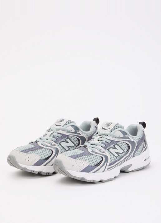 New Balance 530 sneaker van mesh met logo - voorkant 2 grijs