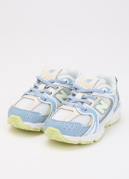 New Balance 530 sneaker van mesh met logo - voorkant 2 lichtblauw