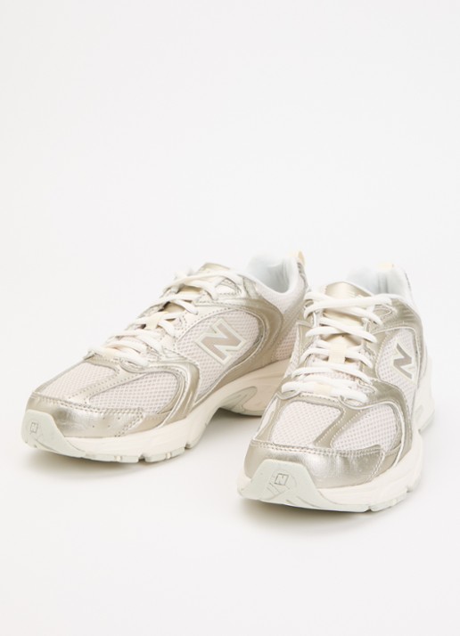 New Balance 530 sneaker van mesh met metallic details - detail 3 goud