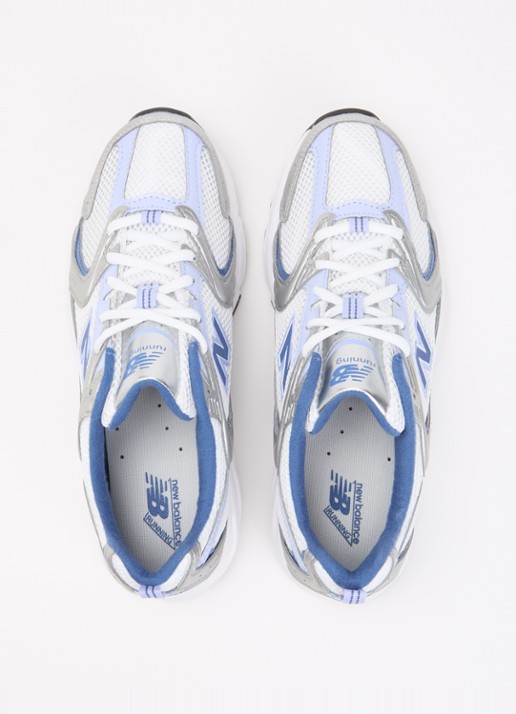 New Balance 530 sneaker van mesh met metallic details - detail 4 blauw