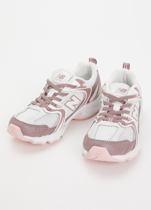 New Balance 530sneaker met details van mesh - voorkant 2 roze