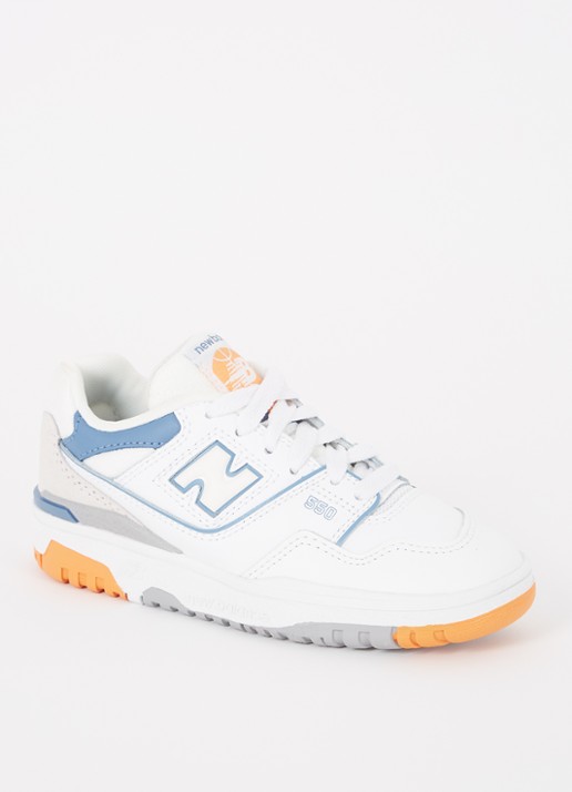 New Balance 550 sneaker met logo - voorkant 3 wit